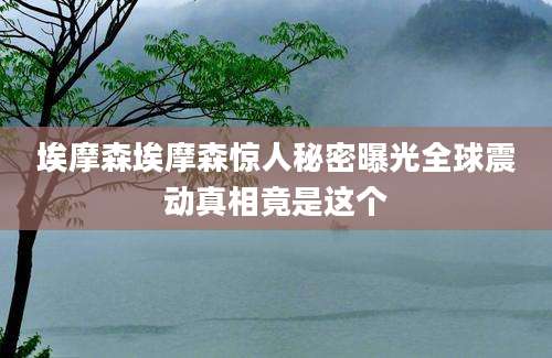埃摩森埃摩森惊人秘密曝光全球震动真相竟是这个