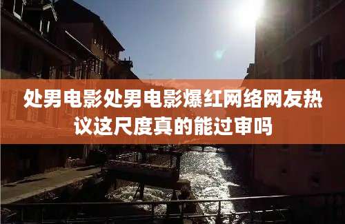 处男电影处男电影爆红网络网友热议这尺度真的能过审吗