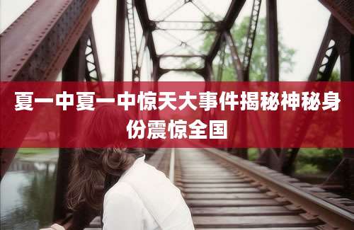 夏一中夏一中惊天大事件揭秘神秘身份震惊全国
