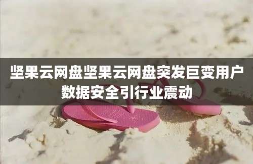 坚果云网盘坚果云网盘突发巨变用户数据安全引行业震动