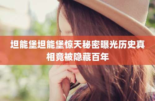 坦能堡坦能堡惊天秘密曝光历史真相竟被隐藏百年
