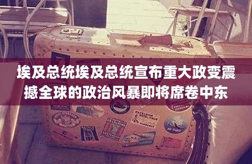 埃及总统埃及总统宣布重大政变震撼全球的政治风暴即将席卷中东