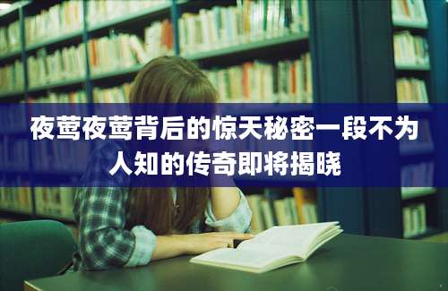 夜莺夜莺背后的惊天秘密一段不为人知的传奇即将揭晓