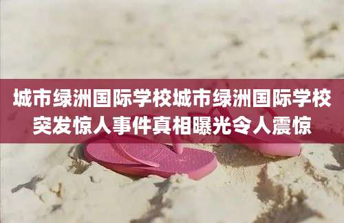 城市绿洲国际学校城市绿洲国际学校突发惊人事件真相曝光令人震惊