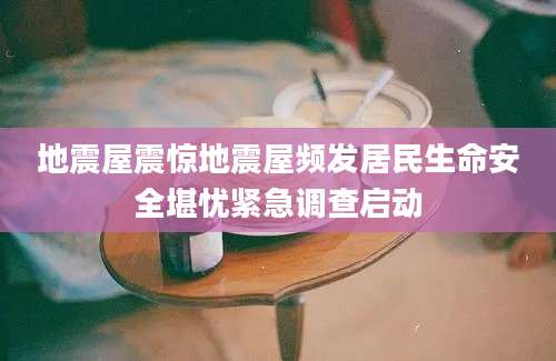 地震屋震惊地震屋频发居民生命安全堪忧紧急调查启动