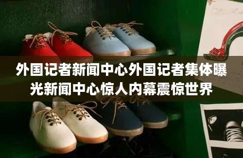外国记者新闻中心外国记者集体曝光新闻中心惊人内幕震惊世界