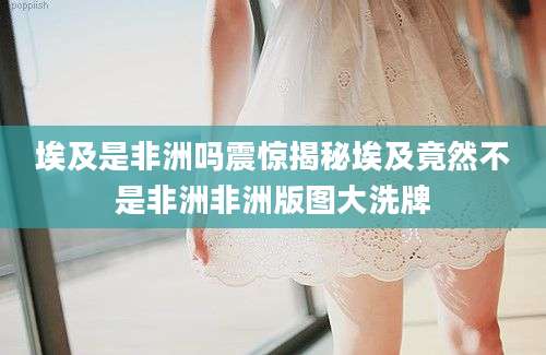 埃及是非洲吗震惊揭秘埃及竟然不是非洲非洲版图大洗牌