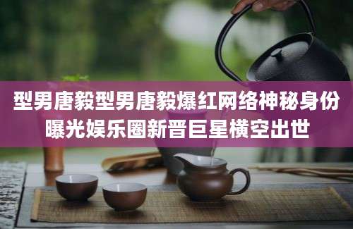 型男唐毅型男唐毅爆红网络神秘身份曝光娱乐圈新晋巨星横空出世