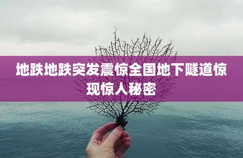 地跌地跌突发震惊全国地下隧道惊现惊人秘密