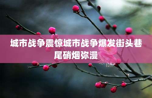城市战争震惊城市战争爆发街头巷尾硝烟弥漫