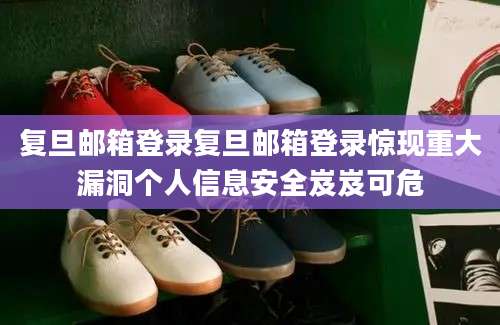 复旦邮箱登录复旦邮箱登录惊现重大漏洞个人信息安全岌岌可危