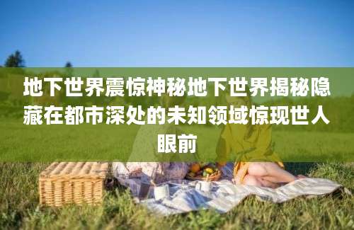 地下世界震惊神秘地下世界揭秘隐藏在都市深处的未知领域惊现世人眼前