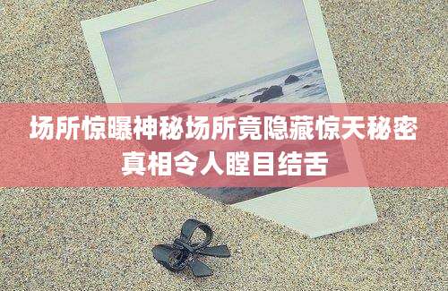 场所惊曝神秘场所竟隐藏惊天秘密真相令人瞠目结舌
