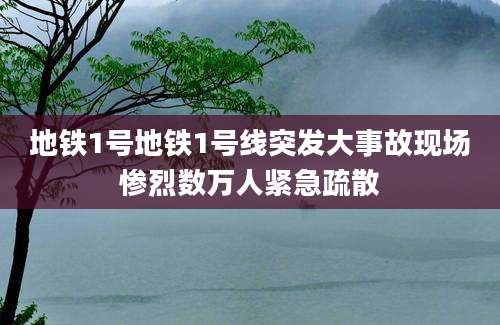 地铁1号地铁1号线突发大事故现场惨烈数万人紧急疏散