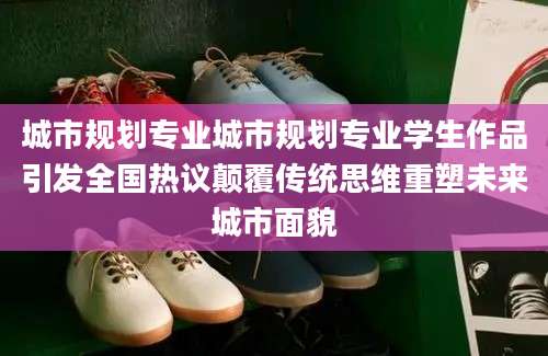 城市规划专业城市规划专业学生作品引发全国热议颠覆传统思维重塑未来城市面貌