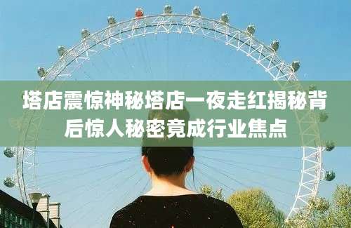 塔店震惊神秘塔店一夜走红揭秘背后惊人秘密竟成行业焦点