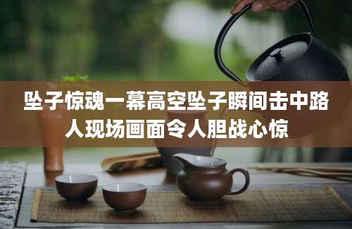 坠子惊魂一幕高空坠子瞬间击中路人现场画面令人胆战心惊