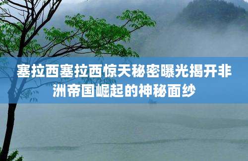 塞拉西塞拉西惊天秘密曝光揭开非洲帝国崛起的神秘面纱