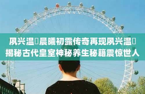 夙兴温凊晨曦初露传奇再现夙兴温凊揭秘古代皇室神秘养生秘籍震惊世人