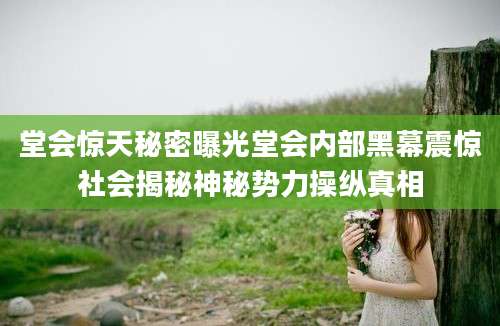 堂会惊天秘密曝光堂会内部黑幕震惊社会揭秘神秘势力操纵真相