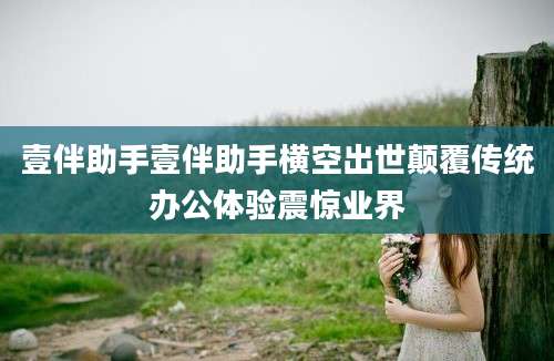 壹伴助手壹伴助手横空出世颠覆传统办公体验震惊业界