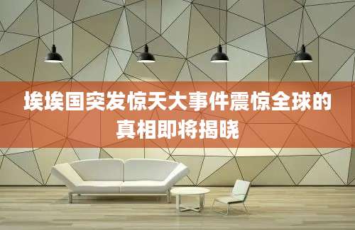 埃埃国突发惊天大事件震惊全球的真相即将揭晓